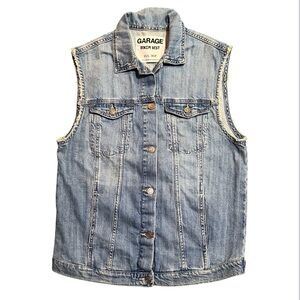 Garage Light Blue Denim Vest Size XS/S